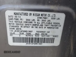 2013 Infiniti M37 with VIN JN1BY1AP0DM513687, listed as a Copart auction lot 70767344 with 171,880 mi miles and Clean Title. Bid and sale history available at carsss.com. Image 12.