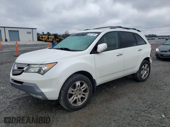 2009 Acura MDX Tech Pkg with VIN 2HNYD28679H530626, listed as a Copart auction lot 46211645 with 169,689 mi miles and Salvage Title. Bid and sale history available at carsss.com. Image 1.