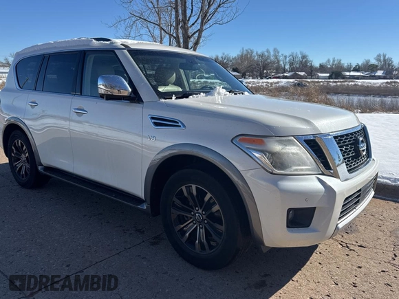 2017 Nissan Armada SL with VIN JN8AY2ND9H9010137, listed as a Copart auction lot 88577195 with 213,296 mi miles and Clean Title. Bid and sale history available at carsss.com. Image 1.