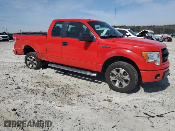 2013 Ford F-150 XL with VIN 1FTFX1CF4DKF89981, listed as a Copart auction lot 49700395 with 127,034 mi miles and Salvage Title. Bid and sale history available at carsss.com. Image 4.