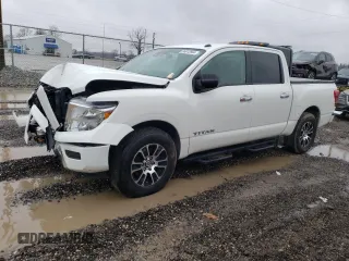 2021 Nissan Titan S with VIN 1N6AA1EC2MN529675, listed as a Copart auction lot 86612844 with 56,597 mi miles and Salvage title. Bid and sale history available at DreamBid. Image 1.