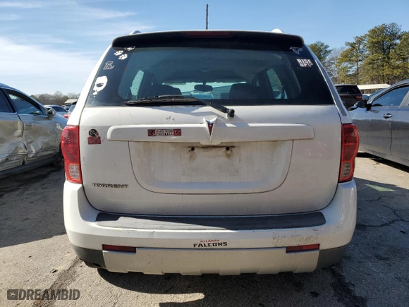 2008 Pontiac Torrent with VIN 2CKDL33F986031737, listed as a Copart auction lot 42204465 with 177,810 mi miles and Salvage Title. Bid and sale history available at carsss.com. Image 6.