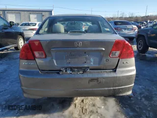 2004 Honda Civic EX with VIN 2HGES26854H613579, listed as a Copart auction lot 43901315 with 133,188 mi miles and Clean Title. Bid and sale history available at DreamBid. Image 6.