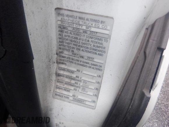 2017 Ford Transit с VIN 1FTYR1YM8HKB19243, выставлен на аукционе IAAI как лот 42807803 с пробегом 160 685 миль миль и . История ставок и продаж доступна на DreamBid. Изображение 23.