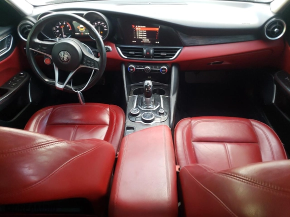 2019 Alfa Romeo Giulia with VIN ZARFANAN9K7612194, listed as a Copart auction lot 86919154 with 101,685 mi miles and Salvage Title. Bid and sale history available at carsss.com. Image 8.