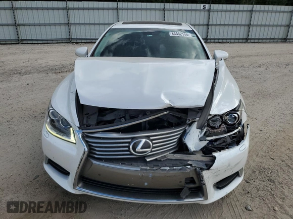 2016 Lexus LS 460 with VIN JTHBL5EF5G5141054, listed as a Copart auction lot 83382144 with 98,592 mi miles and Salvage title. Bid and sale history available at DreamBid. Image 5.