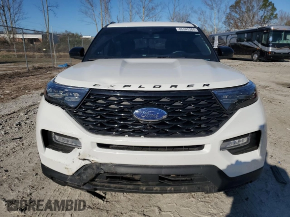 2022 Ford Explorer ST-Line with VIN 1FMSK7KH6NGC39741, listed as a Copart auction lot 85345384 with 54,740 mi miles and Salvage Title. Bid and sale history available at carsss.com. Image 5.