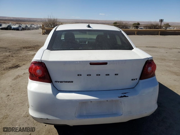 2013 Dodge Avenger SXT with VIN 1C3CDZCB8DN661419, listed as a Copart auction lot 46731595 with 163,648 mi miles and Salvage Title. Bid and sale history available at carsss.com. Image 6.
