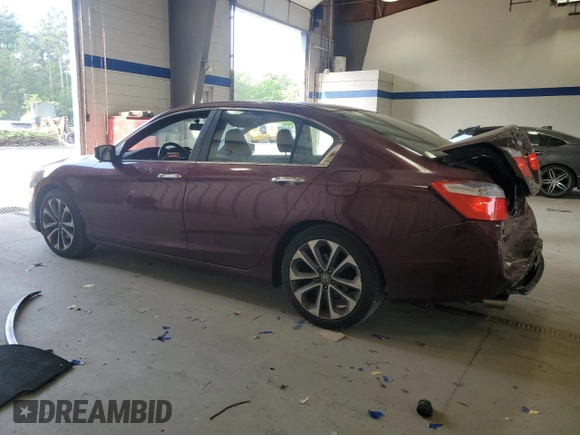 2014 Honda Accord Sport with VIN 1HGCR2F57EA081647, listed as a Copart auction lot 54740305 with 191,027 mi miles and Clean Title. Bid and sale history available at DreamBid. Image 2.