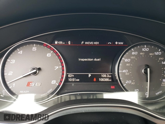2016 Audi S6 Prestige z VIN WAUH2AFC0GN071830, wystawiony jako Copart lot #81327524 z przebiegiem 108 386 mil mil oraz Szkody całkowita. Historia ofert i sprzedaży dostępna na DreamBid. Obrazek 9.
