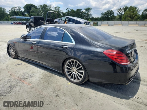 2015 Mercedes-Benz S 550 with VIN WDDUG8CBXFA103475, listed as a Copart auction lot 65389185 with 156,642 mi miles and Clean title. Bid and sale history available at DreamBid. Image 2.