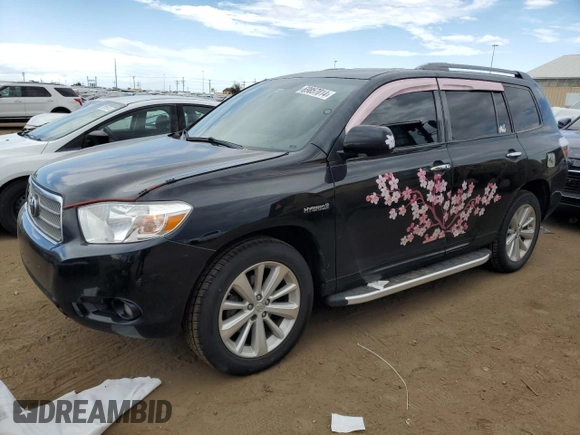 2008 Toyota Highlander Hybrid Limited with VIN JTEEW44A482014901, listed as a Copart auction lot 69857014 with 191,350 mi miles and Clean Title. Bid and sale history available at carsss.com. Image 1.