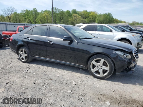 2016 Mercedes-Benz E 350 Sport with VIN WDDHF5KB1GB222385, listed as a Copart auction lot 54760025 with 89,870 mi miles and Clean Title. Bid and sale history available at DreamBid. Image 4.