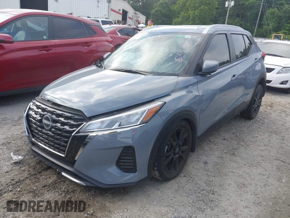 2023 Nissan Kicks SV with VIN 3N1CP5CVXPL552957, listed as a IAAI auction lot 42264347 with 29,463 mi miles and . Bid and sale history available at DreamBid. Image 2.