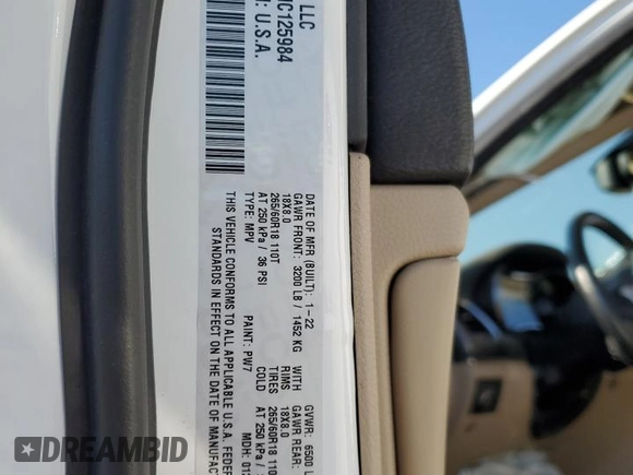 2022 Jeep Grand Cherokee WK Limited with VIN 1C4RJEBG9NC125984, listed as a Copart auction lot 74609084 with 53,677 mi miles and Salvage Title. Bid and sale history available at carsss.com. Image 15.