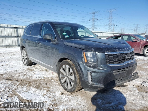2022 Kia Telluride EX with VIN 5XYP3DHC2NG299505, listed as a Copart auction lot 89411695 with 26,919 mi miles and Salvage Title. Bid and sale history available at DreamBid. Image 4.