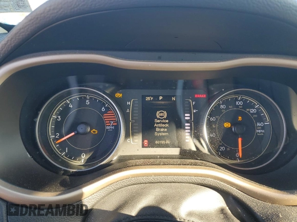 2016 Jeep Cherokee Altitude with VIN 1C4PJMAB1GW169745, listed as a Copart auction lot 87841715 with 80,155 mi miles and Salvage title. Bid and sale history available at DreamBid. Image 9.