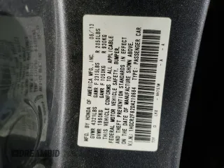 2013 Honda Accord Sdn EX-L with VIN 1HGCR2F82DA219684, listed as a Copart auction lot 42462435 with 119,749 mi miles and Salvage Title. Bid and sale history available at carsss.com. Image 12.