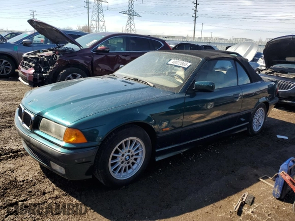 1997 BMW 3-Series 328IC with VIN WBABK8324VET99078, listed as a Copart auction lot 48022865 with 79,589 mi miles and Clean Title. Bid and sale history available at carsss.com. Image 1.