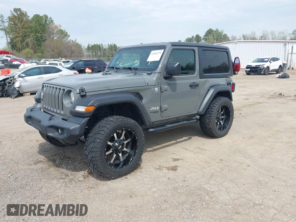 2021 Jeep Wrangler Sport z VIN 1C4GJXAN3MW550665, wystawiony jako IAAI lot #41902279 z przebiegiem 32 250 mil mil oraz . Historia ofert i sprzedaży dostępna na DreamBid. Obrazek 2.