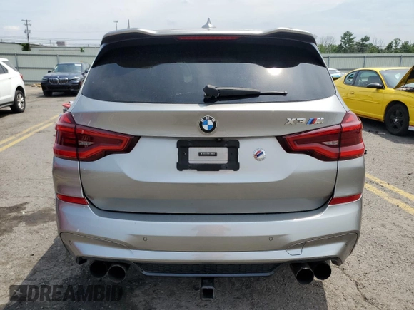 2020 BMW X3 M with VIN 5YMTS0C05LLT10643, listed as a Copart auction lot 62276834 with 39,860 mi miles and Salvage title. Bid and sale history available at DreamBid. Image 6.