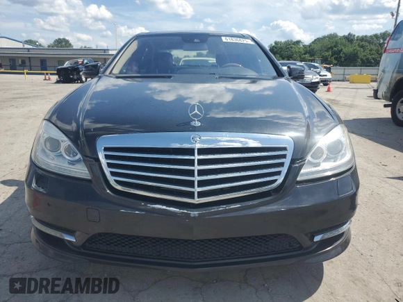 2012 Mercedes-Benz S 550 with VIN WDDNG9EB4CA451209, listed as a Copart auction lot 61836825 with 98,630 mi miles and Salvage title. Bid and sale history available at DreamBid. Image 5.