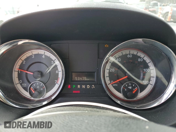 2016 Dodge Grand Caravan SE with VIN 2C4RDGBG9GR169691, listed as a Copart auction lot 53349105 with 93,479 mi miles and Salvage Title. Bid and sale history available at DreamBid. Image 9.