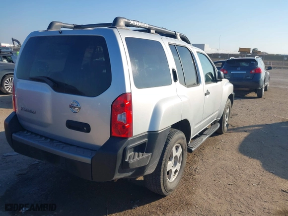 2005 Nissan Xterra S with VIN 5N1AN08W25C640551, listed as a IAAI auction lot 41243383 with 166,948 mi miles. Bid and sale history available at carsss.com. Image 4.
