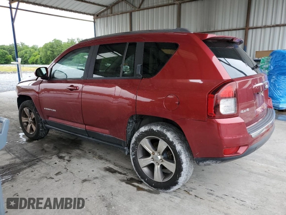 2017 Jeep Compass High Altitude with VIN 1C4NJDEB1HD109608, listed as a Copart auction lot 58195745 with 76,547 mi miles and Salvage title. Bid and sale history available at DreamBid. Image 2.