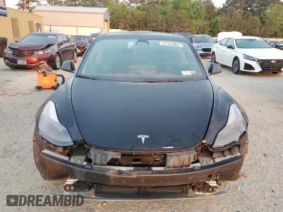 2022 Tesla Model 3 with VIN 5YJ3E1EA9NF369969, listed as a Copart auction lot 53670175 with 93,002 mi miles and Clean Title. Bid and sale history available at carsss.com. Image 5.