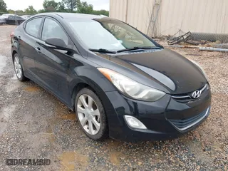 2013 Hyundai Elantra GLS PZEV with VIN KMHDH4AE7DU728890, listed as a IAAI auction lot 40365489 with 230,693 mi miles. Bid and sale history available at carsss.com. Image 1.