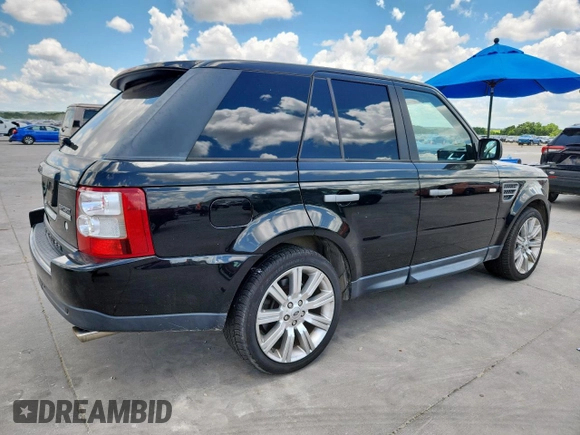 2009 Land Rover Range Rover Sport SC with VIN SALSH23439A190999, listed as a Copart auction lot 62223405 with 142,124 mi miles and Clean title. Bid and sale history available at DreamBid. Image 3.