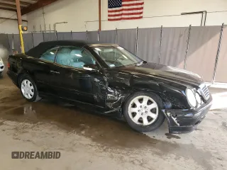 2000 Mercedes-Benz CLK with VIN WDBLK65G9YT034723, listed as a Copart auction lot 50038375 with 129,995 mi miles and Salvage Title. Bid and sale history available at carsss.com. Image 4.