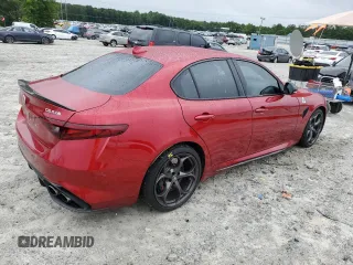 2022 Alfa Romeo Giulia Quadrifoglio with VIN ZARFAMEV2N7660872, listed as a Copart auction lot 56855623 with 14,720 mi miles and . Bid and sale history available at DreamBid. Image 3.