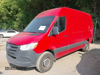 2023 Mercedes-Benz Sprinter Cargo with VIN W1Y4KBHY0PT135291, listed as a IAAI auction lot 39887949 with 61,892 mi miles and . Bid and sale history available at carsss.com. Image 17.