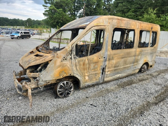2022 Ford Transit Passenger XL with VIN 1FBAX2C86NKA47790, listed as a Copart auction lot 63018275 with Not provided miles and Non repairable. Bid and sale history available at DreamBid. Image 1.