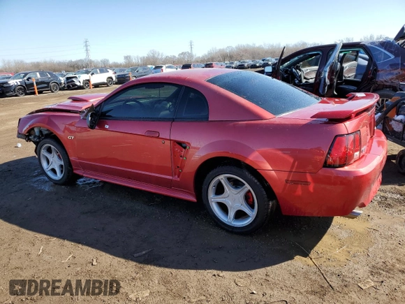 2002 Ford Mustang GT Deluxe with VIN 1FAFP42X32F186453, listed as a Copart auction lot 48418415 with 0 mi miles and Salvage Title. Bid and sale history available at carsss.com. Image 2.