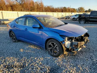 2024 Nissan Sentra SV with VIN 3N1AB8CV5RY219045, listed as a Copart auction lot 82985004 with 25,198 mi miles and Salvage Title. Bid and sale history available at carsss.com. Image 4.