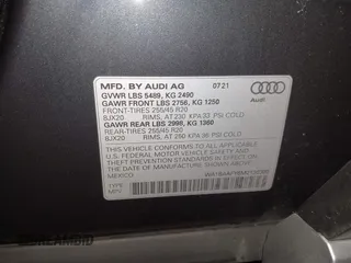 2021 Audi Q5 Premium Plus z VIN WA1BAAFY6M2130300, wystawiony jako IAAI lot #42250661 z przebiegiem 49 147 mil mil oraz . Historia ofert i sprzedaży dostępna na DreamBid. Obrazek 9.