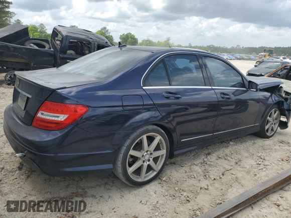 2014 Mercedes-Benz C 250 Sport with VIN WDDGF4HB7EG254898, listed as a Copart auction lot 53920835 with 142,607 mi miles and Salvage Title. Bid and sale history available at DreamBid. Image 3.