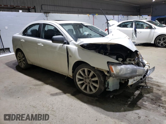 2011 Mitsubishi Lancer GTS with VIN JA32U8FW2BU036760, listed as a Copart auction lot 85325604 with 208,230 mi miles and Salvage Title. Bid and sale history available at carsss.com. Image 4.
