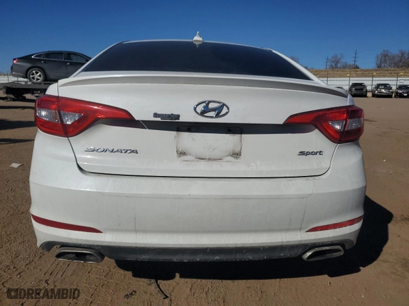 2015 Hyundai Sonata 2.4L Sport with VIN 5NPE34AFXFH095752, listed as a Copart auction lot 46813535 with 143,845 mi miles and Non Repairable. Bid and sale history available at carsss.com. Image 6.