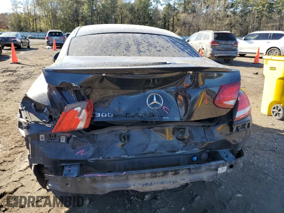 2018 Mercedes-Benz C 300 with VIN WDDWJ4JB8JF683150, listed as a Copart auction lot 41636025 with 98,227 mi miles and Salvage Title. Bid and sale history available at carsss.com. Image 6.