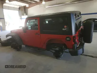 2018 Jeep Wrangler Willys Wheeler W z VIN 1C4AJWAG4JL909083, wystawiony jako Copart lot #57623175 z przebiegiem 82 028 mil mil oraz Szkoda całkowita • Salvage title. Historia ofert i sprzedaży dostępna na DreamBid. Obrazek 2.