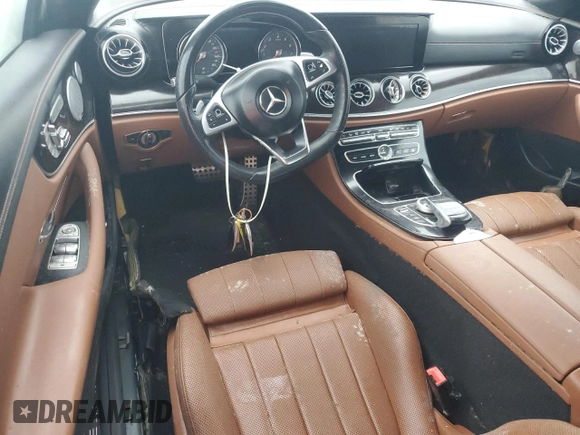 2018 Mercedes-Benz E-Class E 400 with VIN WDD1K6FB8JF046433, listed as a Copart auction lot 75609274 with 0 mi miles and Salvage Title. Bid and sale history available at carsss.com. Image 8.