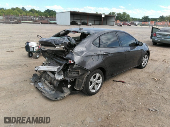 2015 Dodge Dart SXT with VIN 1C3CDFBB5FD159413, listed as a IAAI auction lot 36737733 with 118,295 mi miles. Bid and sale history available at carsss.com. Image 4.