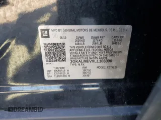2020 GMC Terrain SLE z VIN 3GKALMEVXLL106300, wystawiony jako Copart lot #58192265 z przebiegiem 77 219 mil mil oraz Szkoda całkowita • Salvage title. Historia ofert i sprzedaży dostępna na DreamBid. Obrazek 13.