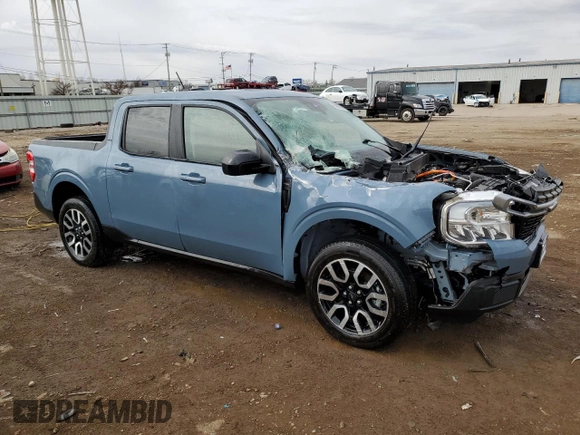2024 Ford Maverick LARIAT with VIN 3FTTW8M31RRA19233, listed as a Copart auction lot 50063345 with 24,211 mi miles and Salvage Title. Bid and sale history available at carsss.com. Image 4.