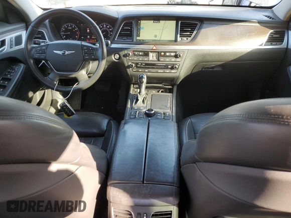 2017 Genesis G80 Ultimate with VIN KMHGN4JFXHU212334, listed as a Copart auction lot 75771284 with 78,779 mi miles and Salvage Title. Bid and sale history available at DreamBid. Image 8.