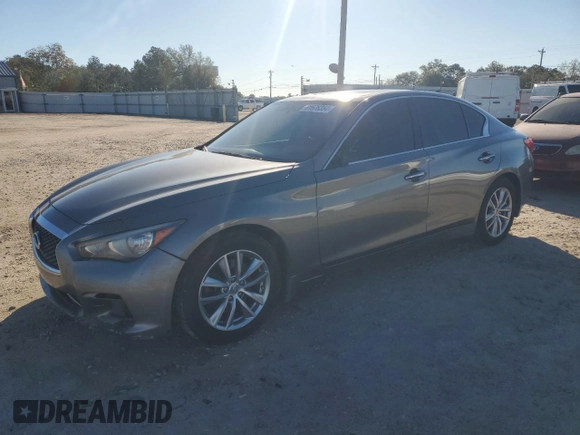2017 Infiniti Q50 2.0t Sport with VIN JN1CV7AR8HM681391, listed as a Copart auction lot 81576354 with 136,386 mi miles and Salvage Title. Bid and sale history available at carsss.com. Image 1.